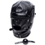latex maske med bondage gag