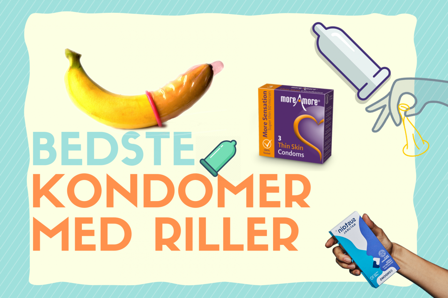 Bedste kondomer med riller