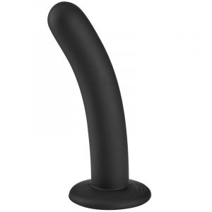 sinful slender silikone sort dildo medium sugekop