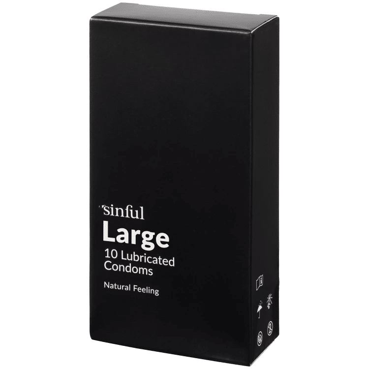 Sinful Large Kondomer 10 stk